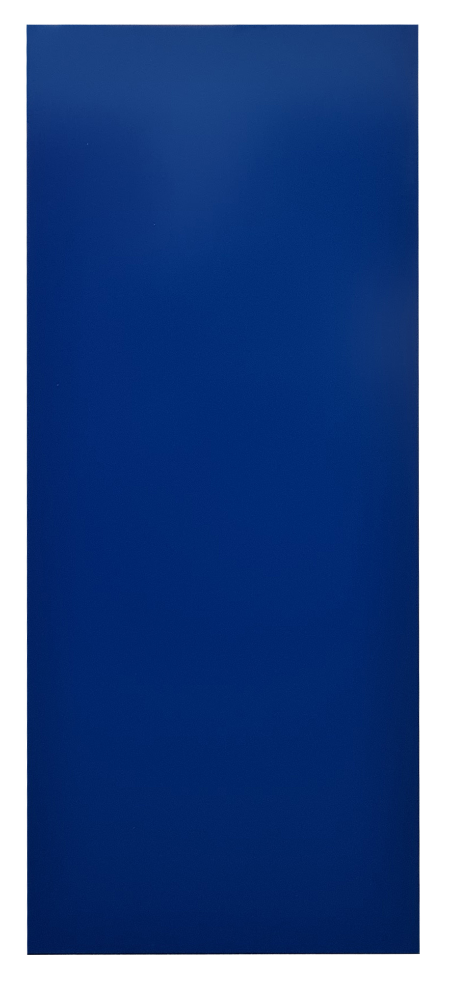 Vollblech-Seitenblende, 90 x 1000 x 800 mm (H x T), RAL 5010 enzianblau