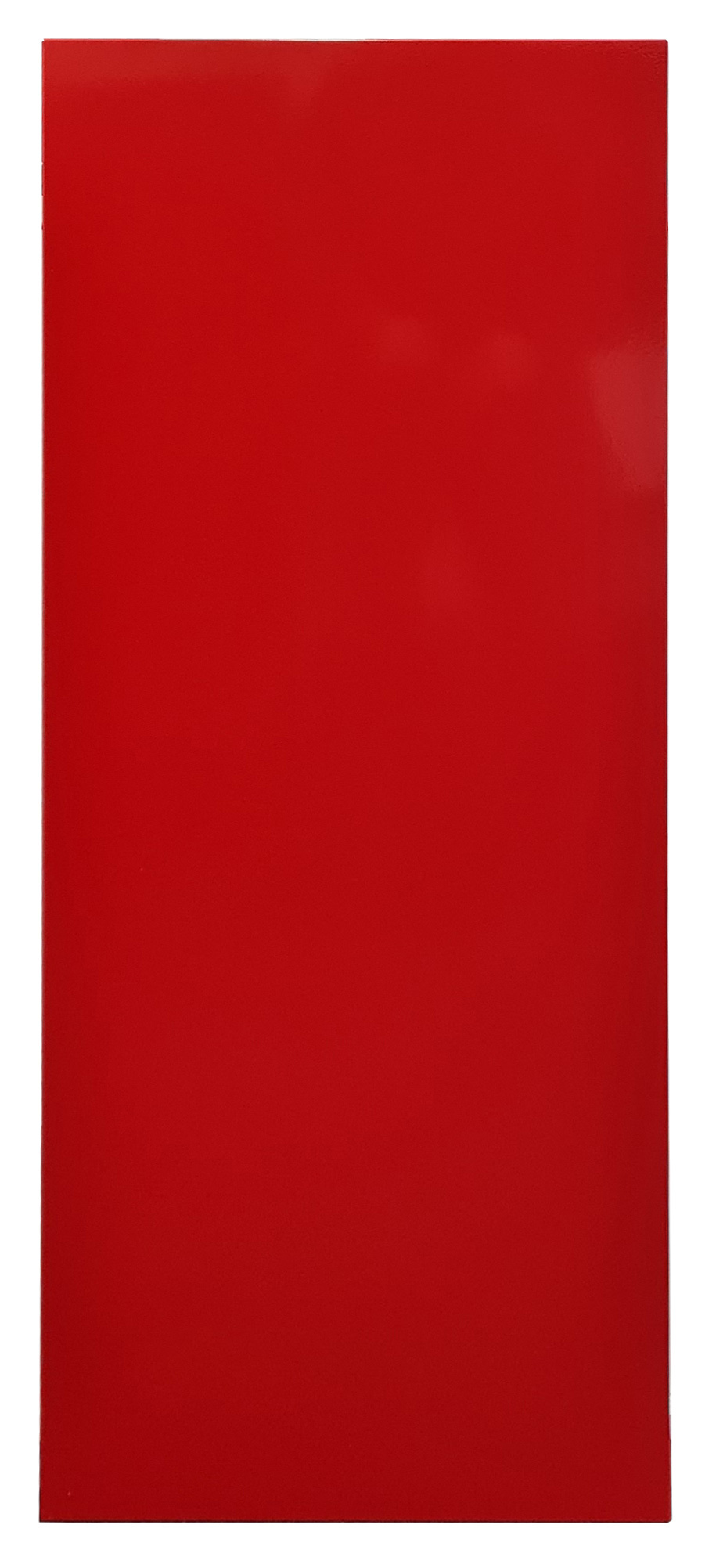 Vollblech-Seitenblende, 90 x 1000 x 800 mm (H x T), RAL 3000 feuerrot