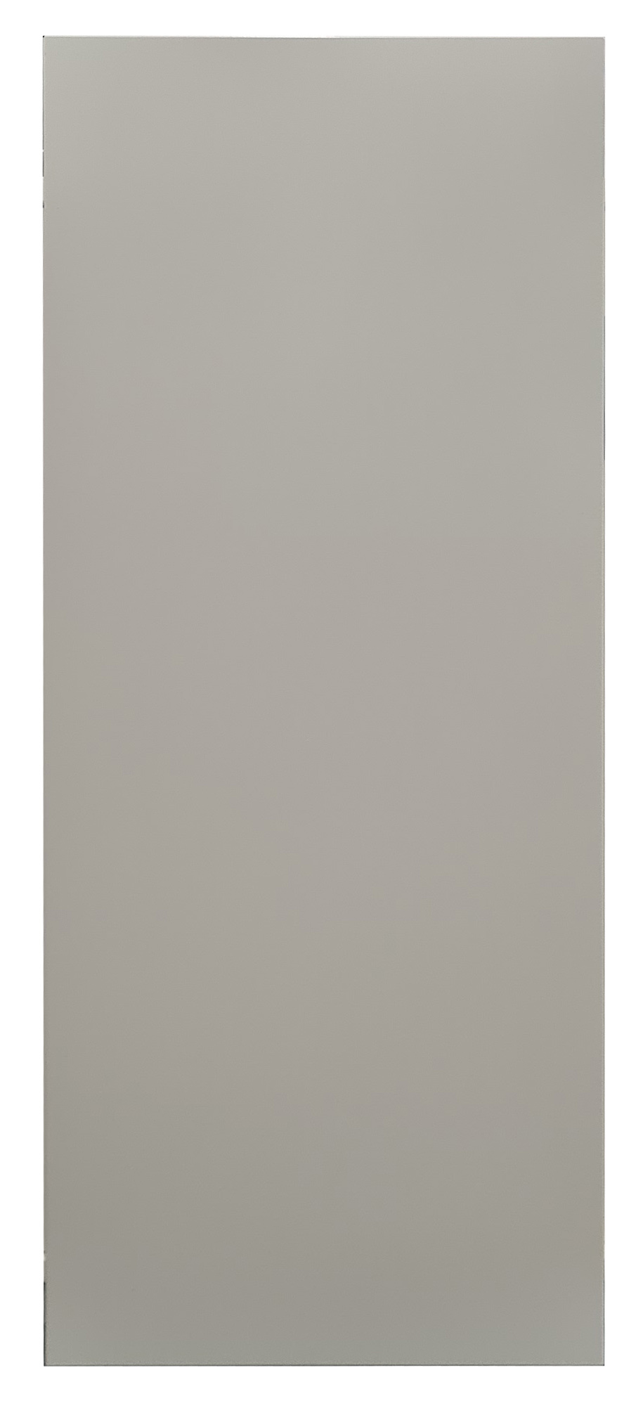 Vollblech-Seitenblende, 90 x 1250 x 400 mm (H x T), RAL 7035 lichtgrau