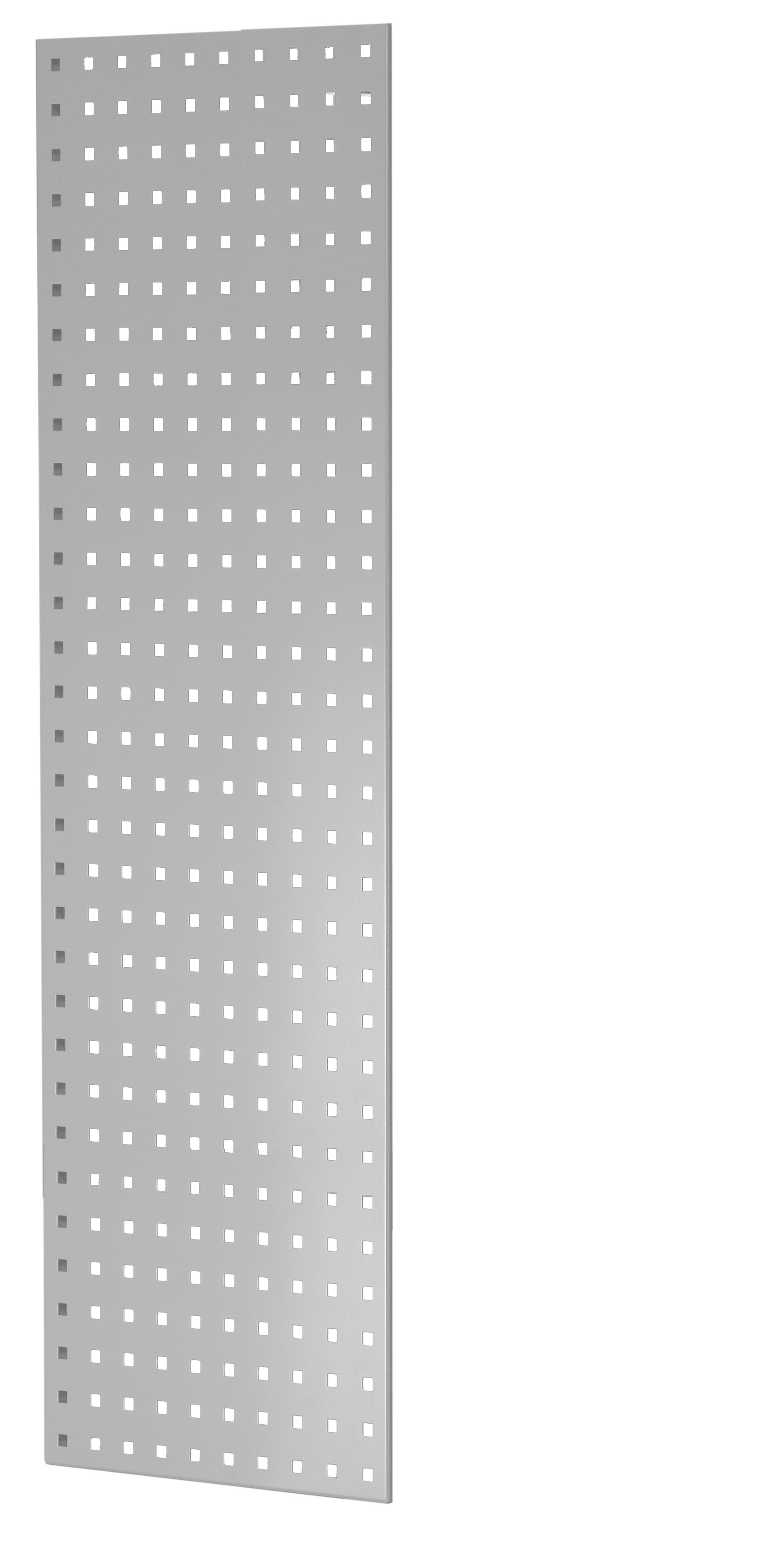 Lochplatten-Seitenblende, 90 x 1250 x 400 mm (H x T), RAL 7035 lichtgrau